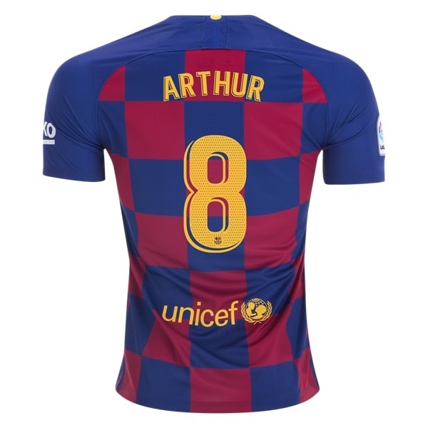 Camiseta Barcelona NO.8 Arthur Segunda equipación 2019-2020 Amarillo